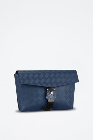 Leren Clutch - Blauw