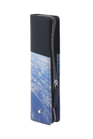 Leren Etui - Blauw en zwart