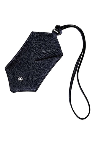 Leren Bagagelabel - Zwart