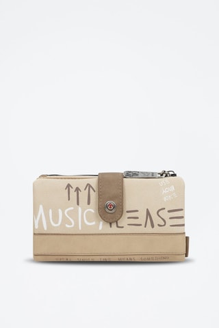 Portefeuille Fun and Music - Beige