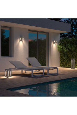Aplique mural LED Box - Gris