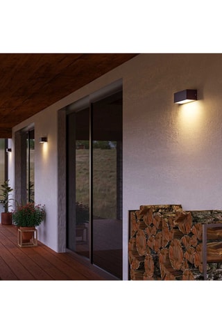 Aplique mural LED Ara - Marrón