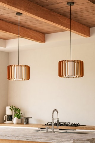 Lámpara de techo de madera Viva - Natural