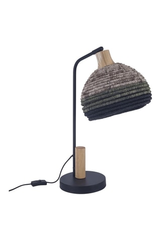 Lámpara de sobremesa de madera Korg - Natural y negro