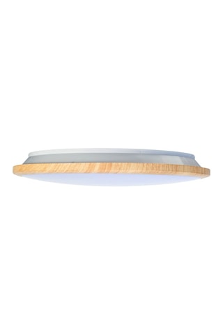 Plafón LED Willy - Imitación madera y blanco