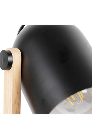 Luz de lectura de madera Cripto - Natural y negro