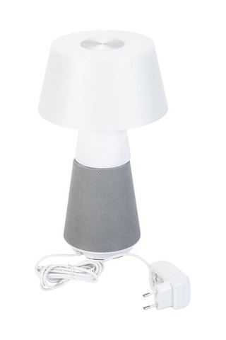 Lámpara de sobremesa LED Georges - Blanco y gris