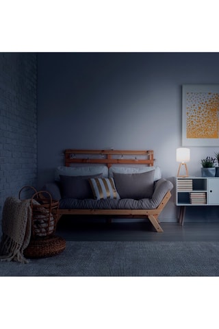 Lámpara de sobremesa de madera Nuts - Natural y blanco