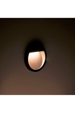 Aplique mural LED Medi - Gris