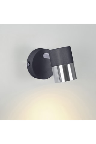 Aplique mural Cloc - Negro - 8 W