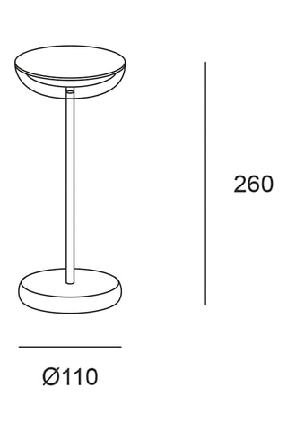 Lámpara de sobremesa LED - Blanco - 1,8 W