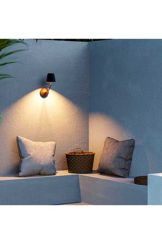 Aplique mural LED Eclipta - Marrón