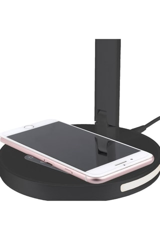 Luz de lectura LED con cargador por inducción Avance - Negro