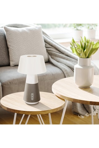 Lámpara de sobremesa LED Georges - Blanco y gris