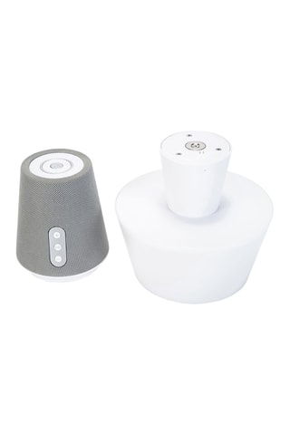 Lámpara de sobremesa LED Georges - Blanco y gris