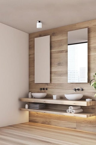 Foco LED Petit - Cromo y blanco