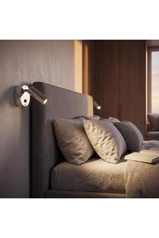 Aplique mural LED - Plateado - 1 W