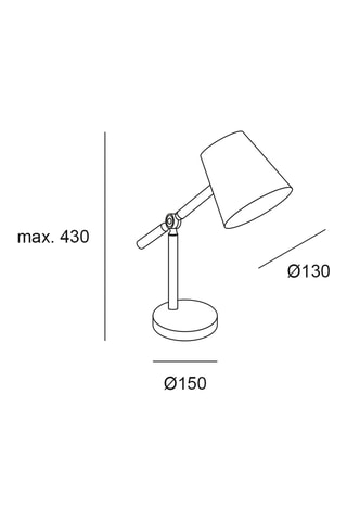 Luz de lectura de madera Pomo - Blanco - 15 W - Clase E