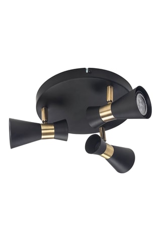 Plafón Eufo - Negro y dorado