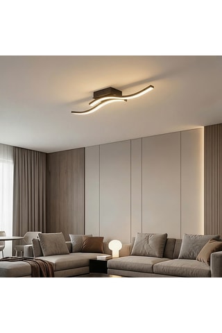 Plafón LED - Plateado - 2 x 9 W