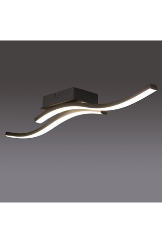 Plafón LED - Plateado - 2 x 9 W
