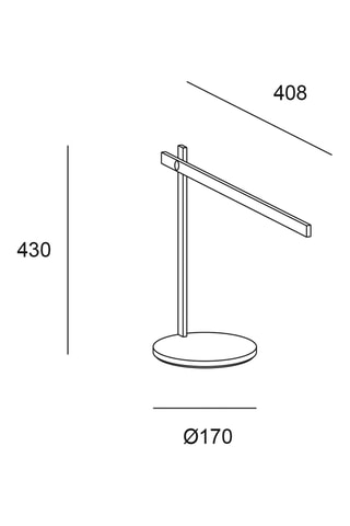 Lámpara de sobremesa LED - Blanco - 7,2 W - Clase F