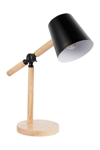 Luz de lectura de madera Pomo - Natural y negro