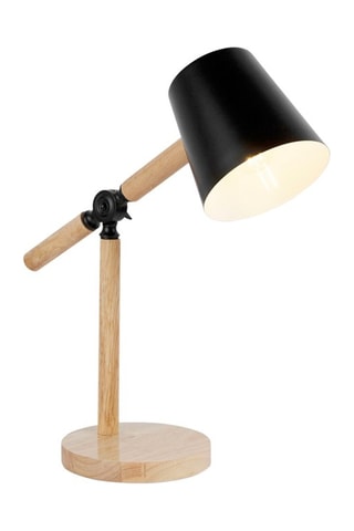 Luz de lectura de madera Pomo - Natural y negro