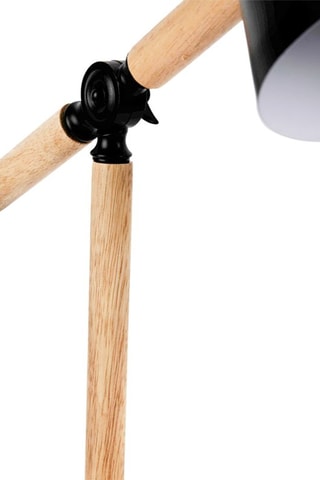 Luz de lectura de madera Pomo - Natural y negro