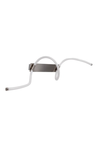 Candeeiro de teto LED Rolly - Branco e prateado
