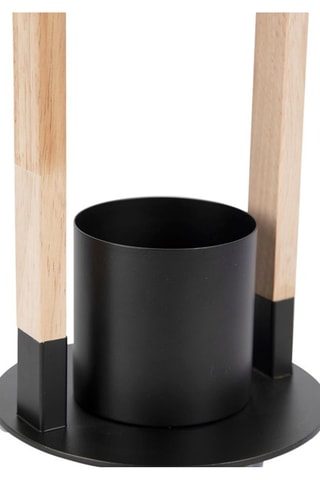 Luz de lectura de madera Cripto - Natural y negro