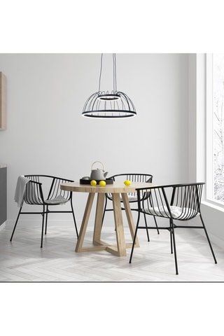 Lámpara de techo LED Cercle - Negro