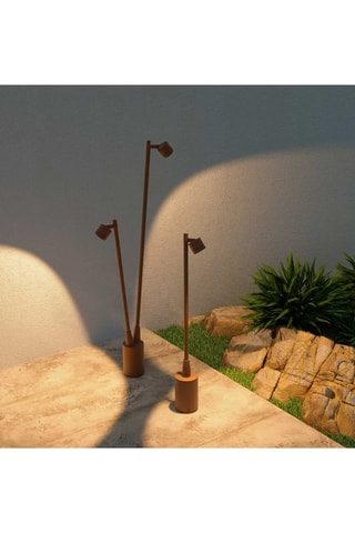 Baliza de jardín LED Fint - Marrón