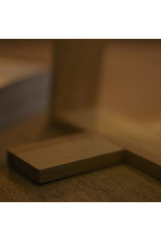 Lámpara de sobremesa de madera Nuts - Natural y gris
