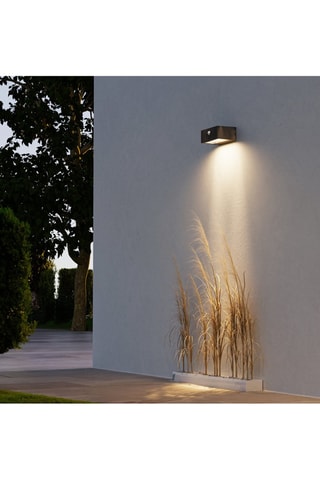 Aplique mural LED de vidrio templado Top - Gris