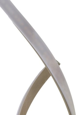 Lámpara de sobremesa LED Cross - Plateado y blanco