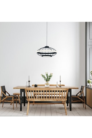 Lámpara de techo LED Cercle - Negro y blanco