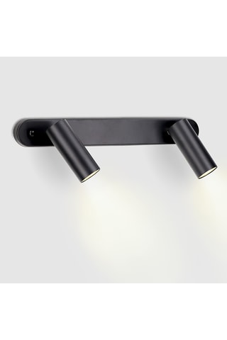 Plafón LED - Negro - 2 x 8,4 W