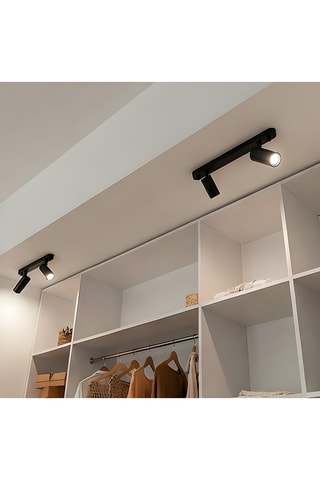 Plafón LED - Negro - 2 x 8,4 W