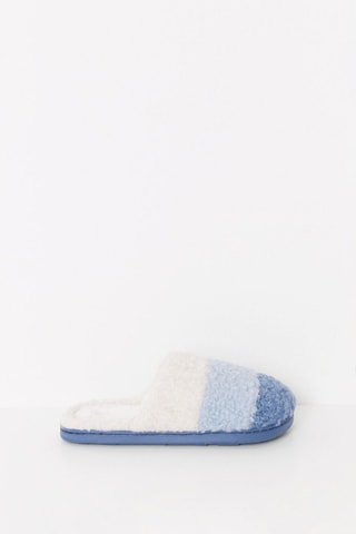 Pantofole imbottite - Blu e bianco