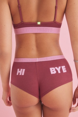2 culotte - Bordeaux e nero