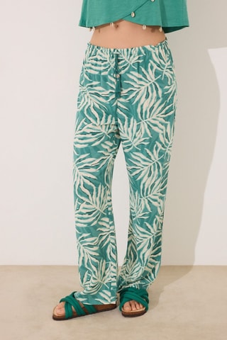 Pantaloni - Verde acqua ed ecrù