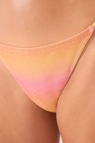 Slip bikini dip and dye - Salmone e rosa