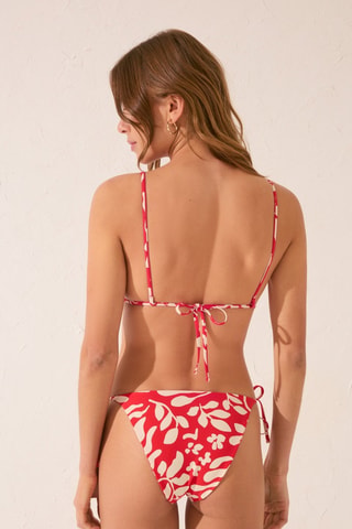 Slip bikini - Rosso e bianco