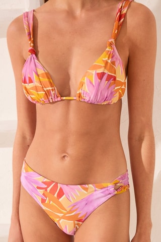 Slip bikini - Arancione e malva