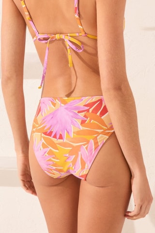 Slip bikini - Arancione e malva