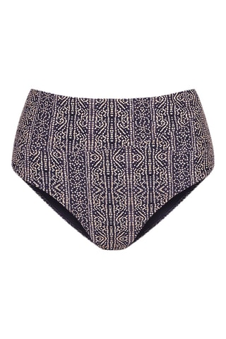 Slip bikini a vita alta - Blu