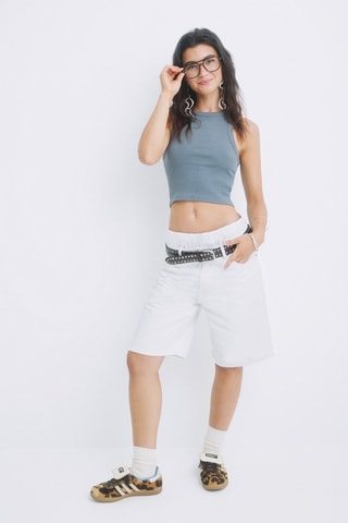 Crop top - Grigio