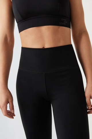 Leggings a vita alta - Nero