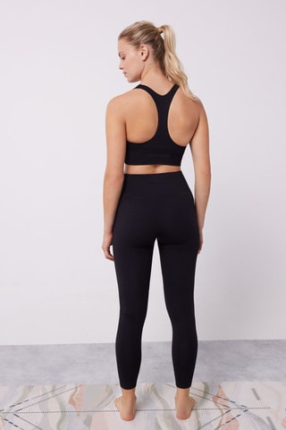 Leggings 7/8 a vita alta - Nero